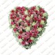 Blooming heart flower arrangement