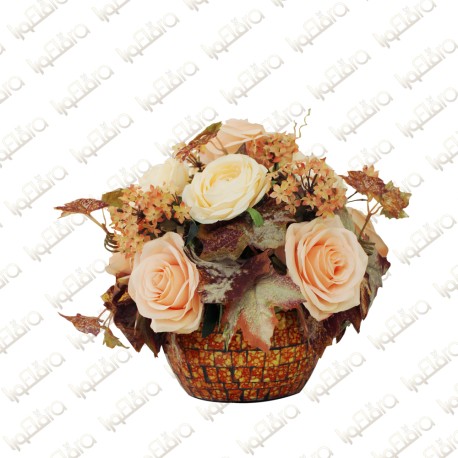 Peach Bloom Artificial flower Arrangement