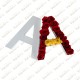 Letter A Flower Arrangement