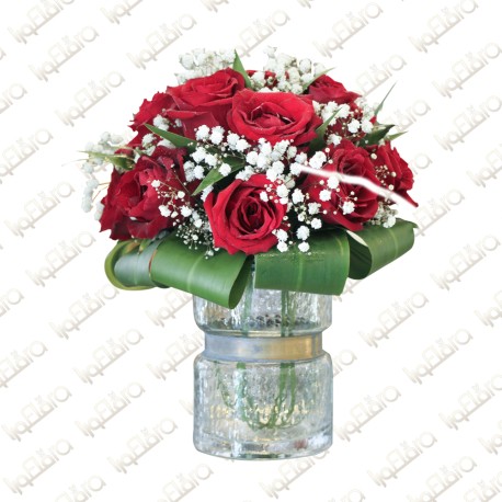 Clear Rosas Arrangement