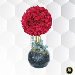 Big Ball Roses Arrangement